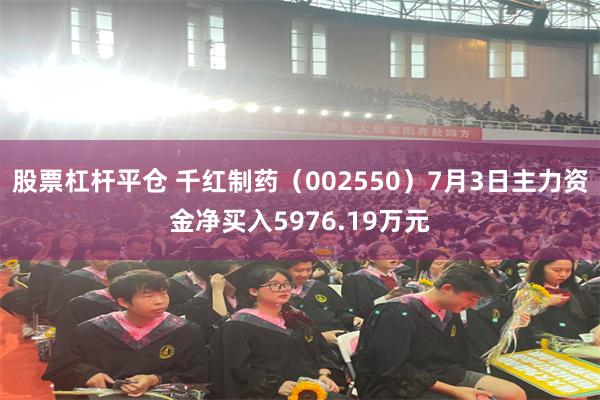 股票杠杆平仓 千红制药(002550)7月3日主力资金净买入5976.19万元