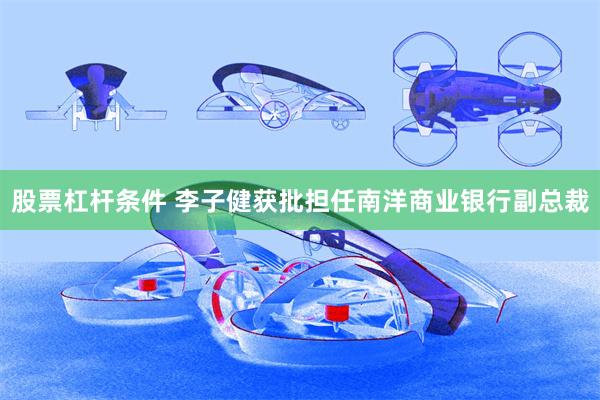股票杠杆条件 李子健获批担任南洋商业银行副总裁