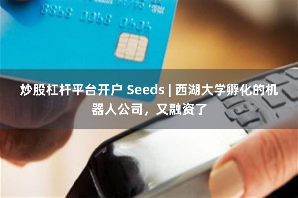 炒股杠杆平台开户 Seeds | 西湖大学孵化的机器人公司，又融资了