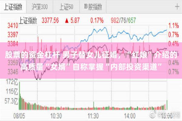 股票的资金杠杆 男子替女儿征婚，“红娘”介绍的高质量“女婿”自称掌握“内部投资渠道”